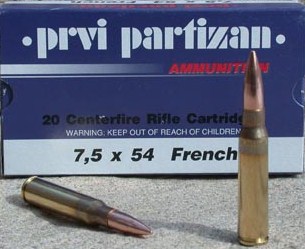 Prvi Partizan 7,5x54 French (MAS) 